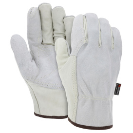 MCR Safety 32056DP CV Grade Grain Cow Leather Driver Gloves - Double Palm