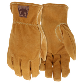 MCR Safety 3430 Sasquatch Premium Grade Split Leather Driver Gloves - Heat Resistant Aramid