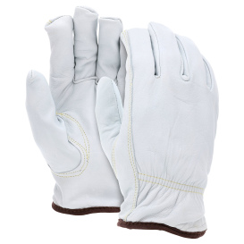 MCR Safety 3613H Select Grade Grain Goatskin Leather Driver Gloves - Cut Resistant ARX Liner