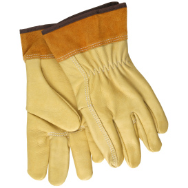 MCR Safety 4903L Select Grade Grain Cowskin Leather Welding Gloves - Split Leather Cuff