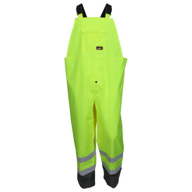 MCR Safety 508SBP Luminator Polyester/Polyurethane Hi-Vis Rain Pants - Yellow/Lime