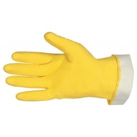 MCR Safety 5290 Unsupported Flock Lined Latex Gloves - 18 mil - Straight Cuff