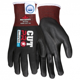 MCR Safety 90752 Cut Pro 15 Gauge Dyneema Diamond Technology Gloves - PU Coating