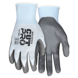 MCR Safety 92718NF Cut Pro Nitrile Foam Coated Gloves - 18 Gauge Hypermax Shell