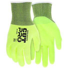 MCR Safety 9273HV Cut Pro Hi Vis Nitrile Coated Gloves - 13 Gauge HyperMax Shell
