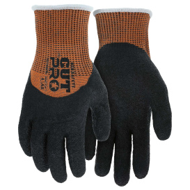 MCR Safety 92743LT Cut Pro Crinkle Latex Coated Gloves - 13 Gauge HyperMax Shell