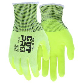 MCR Safety 9277NF Cut Pro Breathable Nitrile Foam with NFT Coating Gloves - 13 Gauge HyperMax Shell