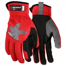 MCR Safety 952 HyperFit Mechanics Gloves - Synthetic Leather Palm