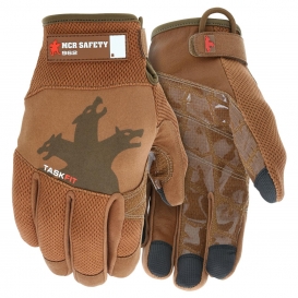 MCR Safety 962 Multi-Task Taskfit Gloves - Goatskin Leather Palm - Nylon/Spandex Back