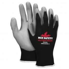 MCR Safety 96695 PU Coated Palm Gloves - 15 Gauge Nylon Shell