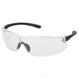 MCR Safety BL110AF BL1 Safety Glasses - Black Temple - Clear Anti-Fog Lens