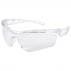MCR Safety CL400 Checklite CL4 Safety Glasses - Clear Temples - Clear Uncoated Lens