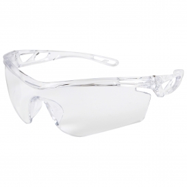 MCR Safety CL410AF Checklite CL4 Safety Glasses - Clear Temples - Clear Anti-Fog Lens