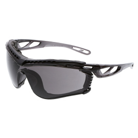 MCR Safety CL512PF Checklite CL5 Safety Glasses - Removable Foam Gasket - Gray MAX6 Anti-Fog Lens