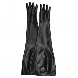 gray rubber gloves