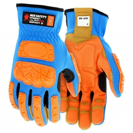 MCR Safety FF2931 ForceFlex Mechanics Gloves - Synthetic Leather Palm - D3O TPR Back