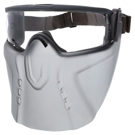 MCR Safety HB4S110AF Hydroblast HB4 Safety Goggles - Attached Gray Face Shield 