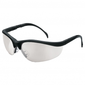 MCR Safety KD119 Klondike KD1 Safety Glasses - Black Frame - Indoor/Outdoor Mirror Lens