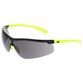 MCR Safety KD722 Klondike KD7 Safety Glasses - Black/Lime Frame - Gray Lens