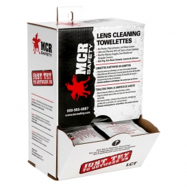 MCR Safety LCT Lens Cleaning Towelettes - 100 Wipes
