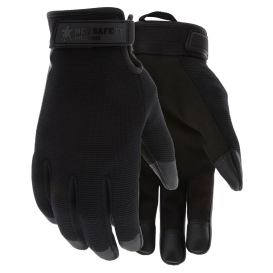 MCR Safety MB100 Mechanics Gloves - Synthetic Leather Palm & Fingers - Velcro Closure