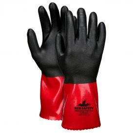 MCR Safety MG9645 PredaStretch Double Dipped PVC/Nitrile Bi-Polymer Coated Gloves