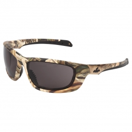 MCR Safety MOUD112PF Mossy Oak Swagger UD1 Safety Glasses - Camo Frame - Gray MAX6 Anti-Fog Lens