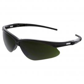 MCR Safety MP1150 Memphis MP1 Safety Glasses - Black Frame - Green Shade 5.0 Lens