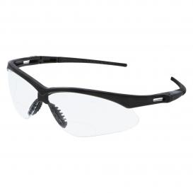 MCR Safety MPH Memphis MP1 Bifocal Readers Safety Glasses - Black Frame - Clear Lens
