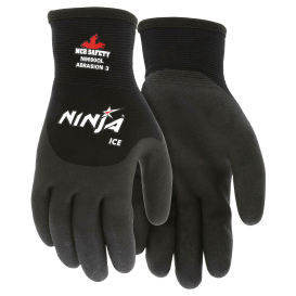 MCR Safety N9690Q Ninja Ice HPT Foam Coated Gloves - 15 Gauge Nylon Shell