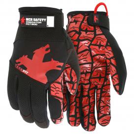 MCR Safety PD1900 Predator TaskFit Mechanics Gloves - Synthetic Leather Palm