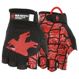 MCR Safety PD1901 Predator TaskFit Fingerless Mechanics Gloves - Synthetic Leather Palm
