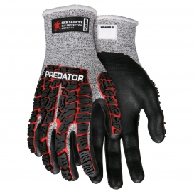 MCR Safety PD2955 Predator HPPE/Synthetic Shell Knit Gloves - Foam Nitrile Palm - TPR Back