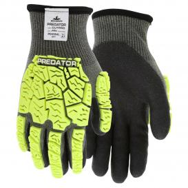 MCR Safety PD3954 Predator Insulated Mechanics Hi-Vis Gloves - ARX Aramid Shell with TPR Back