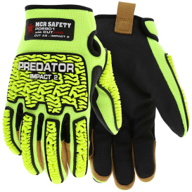 MCR Safety PD6901 Predator Mechanics A9 Cut Resistant Gloves - MAXGrid with TPR Back