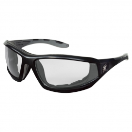 MCR Safety RP210DC RP2 Safety Glasses - Black Foam Lined Frame - Clear MAX36 Anti-Fog Lens