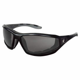MCR Safety RP212DC RP2 Safety Glasses - Black Foam Lined Frame - Black MAX36 Anti-Fog Lens