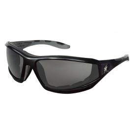 MCR Safety RP212PF RP2 Safety Glasses - Black Frame - Gray MAX6 Anti-Fog Lens