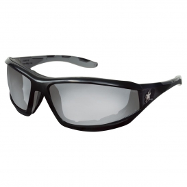 MCR Safety RP219DC RP2 Safety Glasses - Black Foam Lined Frame - Indoor/Outdoor MAX36 Anti-Fog Lens