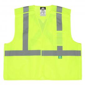MCR Safety RXCL2M Recycled Mesh Break Away Safety Vest - Yellow/Lime