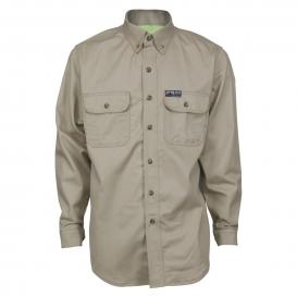 MCR Safety SBS2003 Summit Breeze 7-ounce 100% Cotton FR Work Shirt - Tan