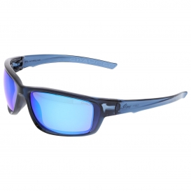 MCR Safety SR338B Swagger SR3 Safety Glasses - Blue Frame - Blue Diamond Mirror Lens