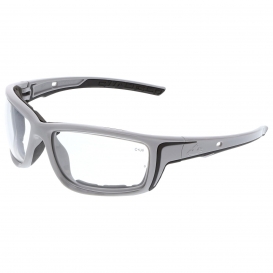 MCR Safety SR520PF Swagger SR5 Safety Glasses - Gray Foam Lined Frame - Clear MAX6 Anti-Fog Lens