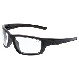 MCR Safety T12410P Tier1 Tactical Safety Glasses - Black Frame - Clear MAX6 Anti-Fog Lens 