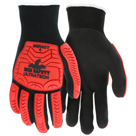 MCR Safety UT1950 UltraTech Cut Pro Mechanics Gloves - 13 Gauge Nylon Shell - TPR Back