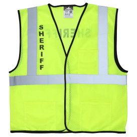 MCR Safety VCL2MLSHF Type R Class 2 Luminator Mesh SHERIFF Safety Vest