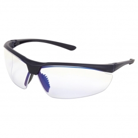 MCR Safety VL210MB VL2 Safety Glasses - Navy Blue Frame - Clear MaxBlue Lens