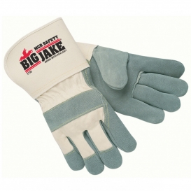 MCR Safety 1710 Big Jake Leather Palm Gloves - 4.5\