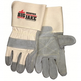 Memphis 1712 Big Jake Ultimate Leather Double Palm Gloves - 4.5\