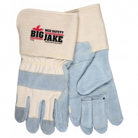 MCR Safety 1716 Big Jake Premium A+ Side Leather Gloves - 4.5\